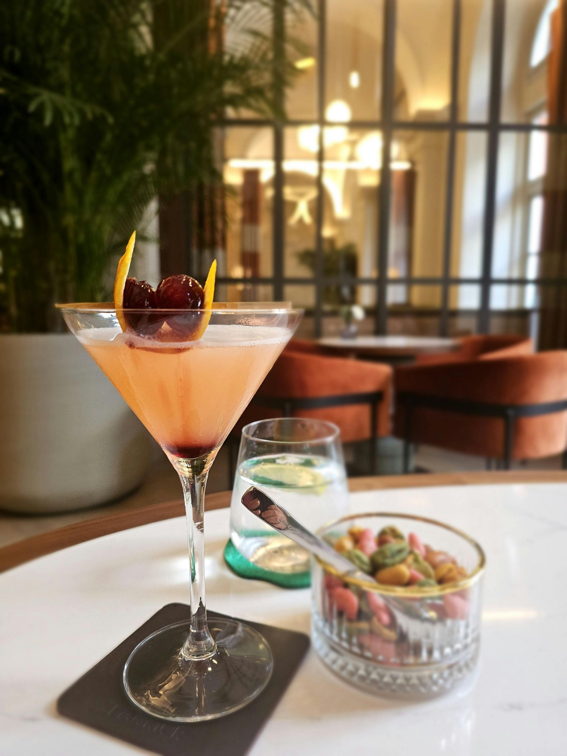 A cocktail at the Truffles bar