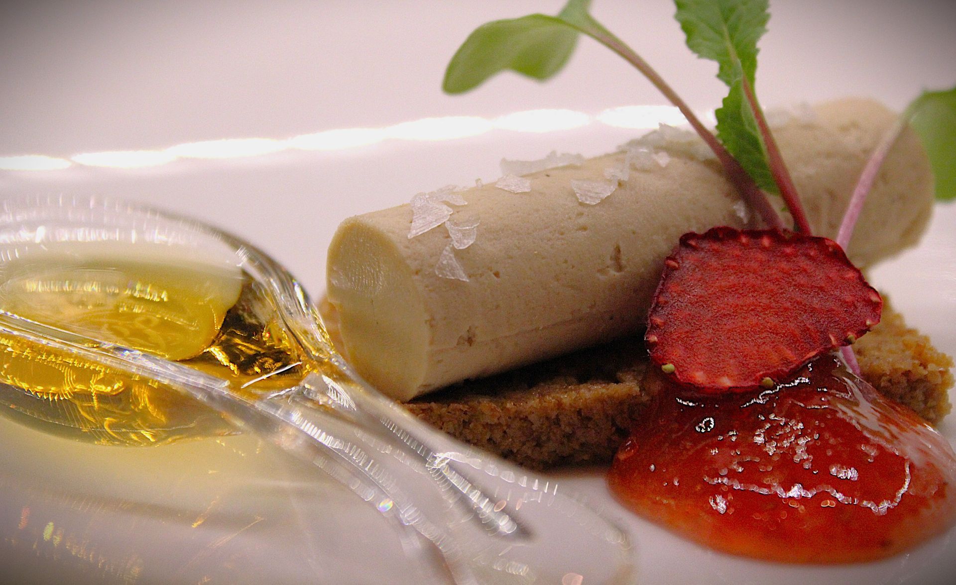 A composed seasonal dish at Truffles