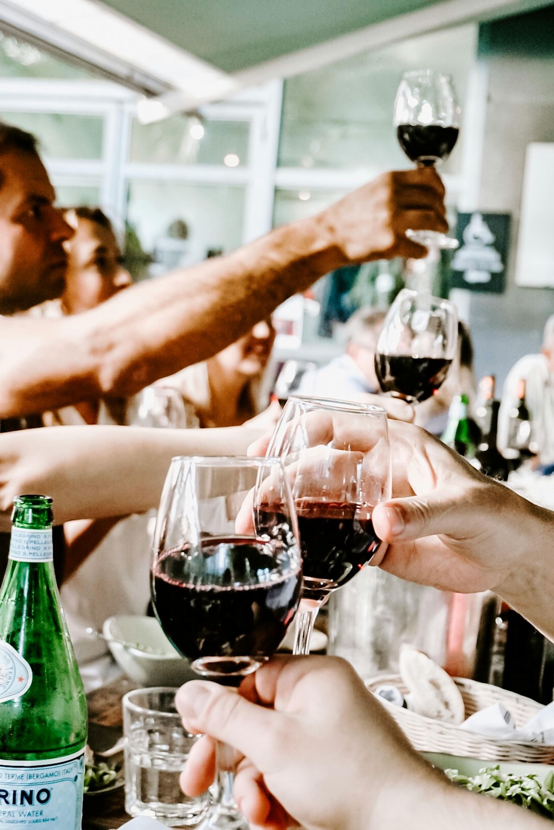 Guests gathered for a private dinner